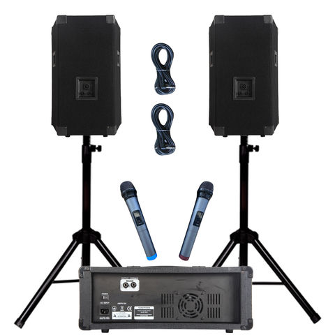 Pro 1000W Powered Portable Bluetooth Karaoke System