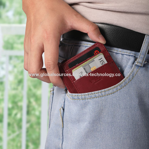 Denim RFID Cash Card Coin Accordion Clutch with Wristlet