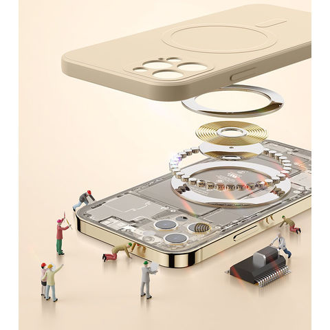 Luxury Original Liquid Silicone Magnetic Case for Magsafe IPhone