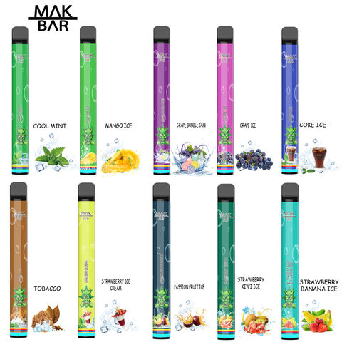 China Puff Cigarettes Flex MAK 1500 Puffs Disposable Cigarette Vape Pen ...