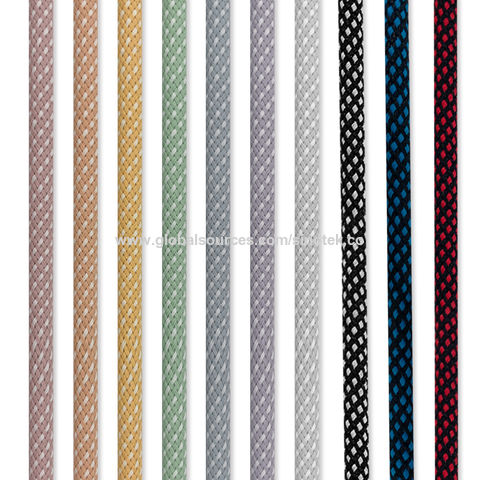 3A Fast charging USB C - USB C Charging/Data cable Multi-color Nylon braided