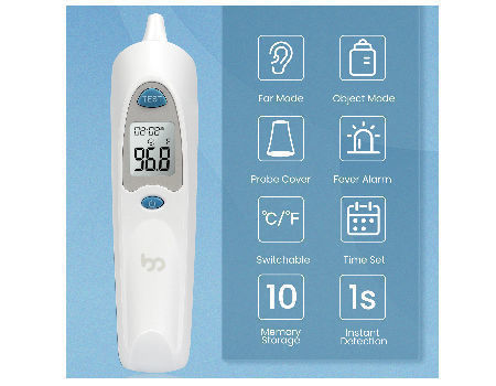 Buy Wholesale China Femometer Ear Thermometer For Fever With Probe Covers  And Stand, Medical Ear Infrared Thermometer & Ear Thermometer at USD 12.4