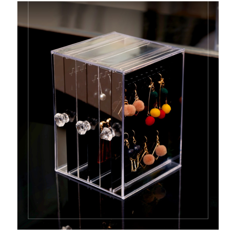 Buy Wholesale China Acrylic Jewelry Earrings Organizer Box Stand