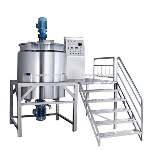 China Vacuum emulsifying mixer machine stainless steel mixing tank with  agitator manufacturers and suppliers