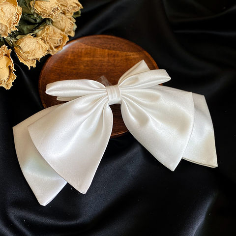 Buy Wholesale China High Quality Silk Bridal Hair Clip Ribbon Bow Girl Hair  Clasp Wedding And Party Headdress & Silk Ribbon Bow Hair Clasp at USD 1.8