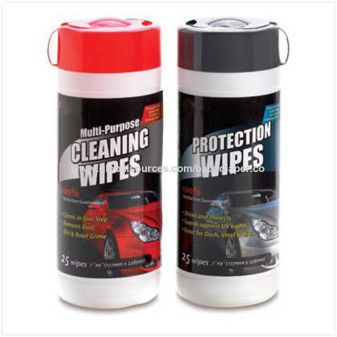 Buy Wholesale China Tub Pack Car Cleaning Wipes & Car Wipes at USD 0.55