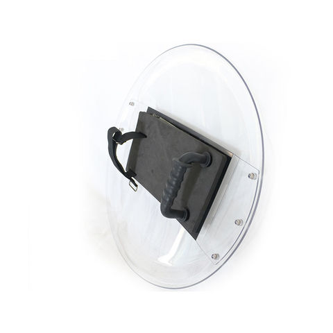 UNITED SHIELD Riot Shield: Riot, 48 in Ht, 24 in Wd, 9.25 lb Wt, Curved