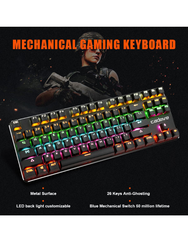 China Customizable Mini Computer RGB Colorful Backlit Mechanical