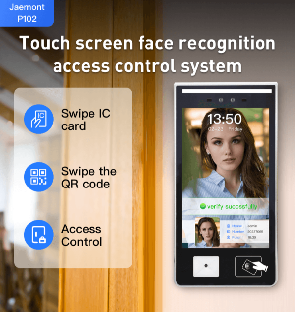 China Biometric Facial Recognition Time Attendance Terminal Access ...