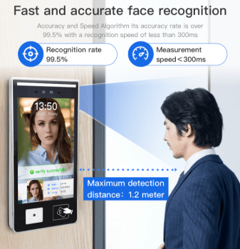 China Biometric Facial Recognition Time Attendance Terminal Access ...