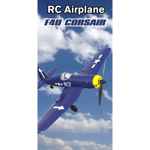 VOLANTEXRC Avión RC F4U 2.4Ghz 4 Canales Control Remoto Aeronave, Avión RC con control remoto