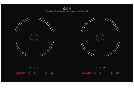 Zhongshan factory Doule induciton cooktop, electric cooker, Horizontal electric stove cooking ETL supplier