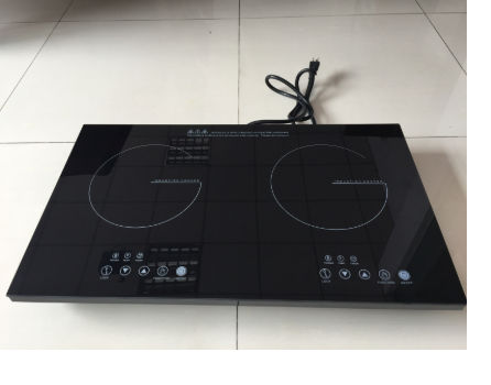 Zhongshan factory Doule induciton cooktop, electric cooker, Horizontal electric stove cooking ETL supplier