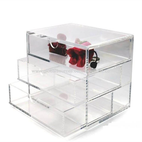 China Acrylic organizer, customize clear acrylic drawer organizer box ...