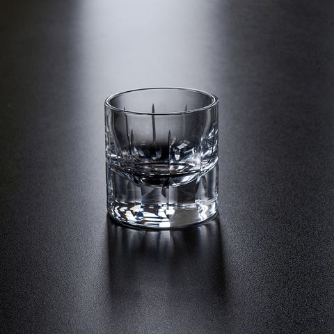 China Hand Blown Crystal - Thick Weighted Bottom Rocks Glasses ...