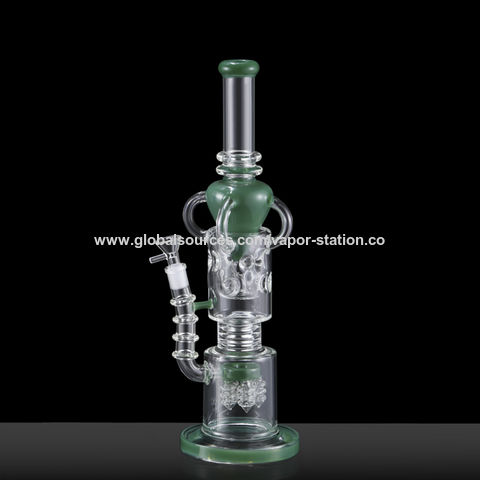 China Modern Glass Water Pipes bongs Ball Arm Recycler Heart Perc Water ...
