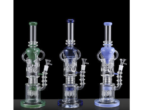 China Modern Glass Water Pipes bongs Ball Arm Recycler Heart Perc Water ...
