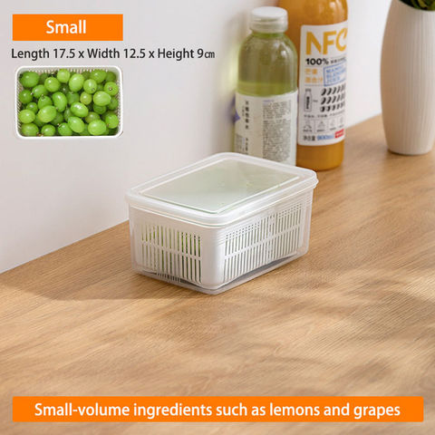 Plastic Boxes With Lids 150ml Round Mini Crisper Freezer Box