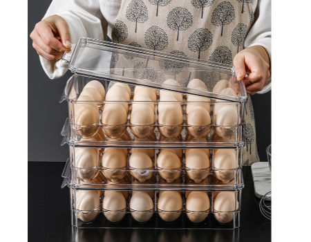 Compre Organizador De Huevos De 24 Rejillas De Pet Transparente Para  Refrigerador y Organizador De Huevos de China por 3.75 USD