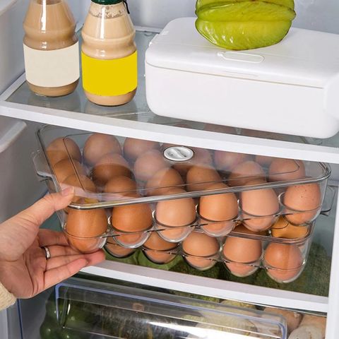 Clear Egg Storage Bin 12 Grid Egg Holder Container with Lid - China Egg  Storage Bin and Pantry Storage Bin price