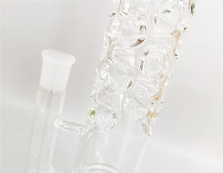 clear glass bong birdcage perc glass water pipe thick glass smoking pi –  Dollars To Save