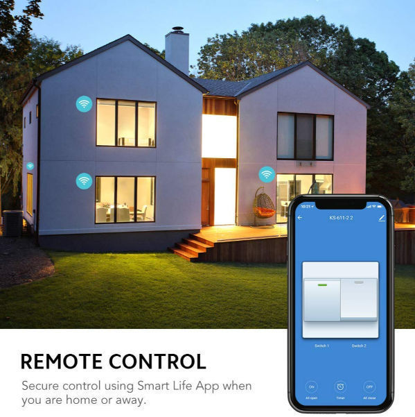 China Best Tuya Zigbee3.0 10A Smart 1 Way Light Switches EU Standard