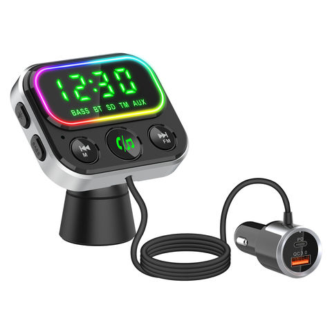 Buy Wholesale China Car Mp3 Fm Transmitter With 24 Hs' Time Display Dual  Pd+qc 3.0 Fast Charger & Car Fm Transmitter at USD 7.6