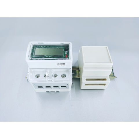 China Single phase rail type intelligent electric energy meter with ...