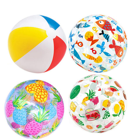 LOT Of 12 Large Beach Balls - 20 Inch Party Pool Carnival Beachball Assortment 10 thumbnail image