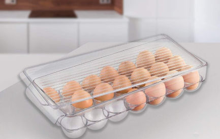 Buy Wholesale China Egg Holder For Fridge Egg Container Fridge Organizer 21 Egg  Tray & Egg Holder For Fridge at USD 2.74