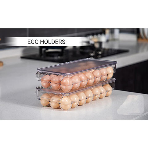 Buy Wholesale China Egg Holder For Fridge Egg Container Fridge Organizer 21 Egg  Tray & Egg Holder For Fridge at USD 2.74