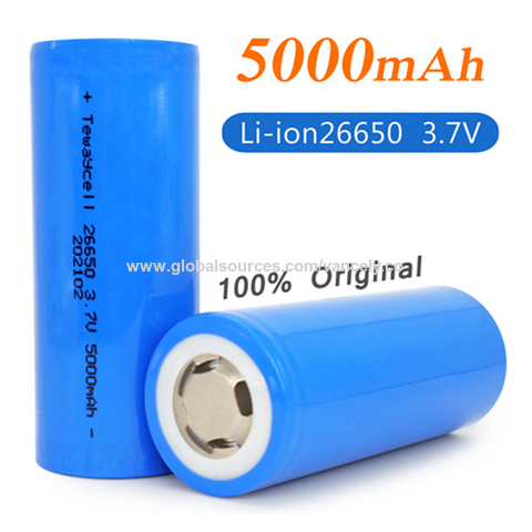 China 26700 5000mAh 3.7V rechargeable cylindrical lithium ion battery ...