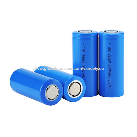 China 26700 5000mAh 3.7V rechargeable cylindrical lithium ion battery ...