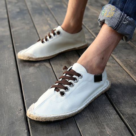 China Hemp rope shoes,Espadrilles,Lace-up cloth shoes on Global Sources ...