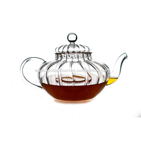 1200ml Theiere en Verre Borosilicate avec Infuseur, Pots à thé en