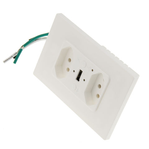 China Smart wifi brazilian two outlets inwall socket plug remote ...