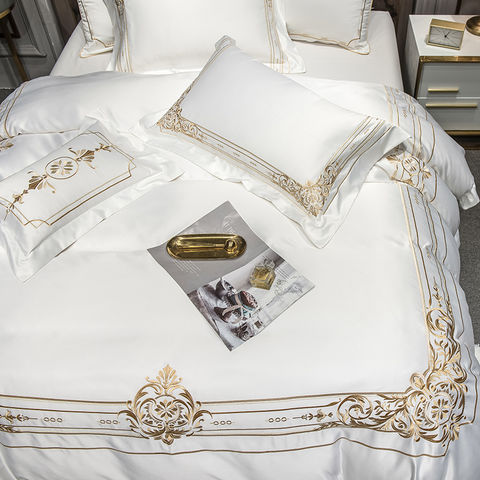 Luxury Brand 4Pcs Classic New Design Duvet Cover Queen Bedding
