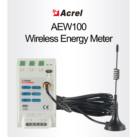 China Acrel AEW100 wireless lora 3 phase energy monitor power meter ...