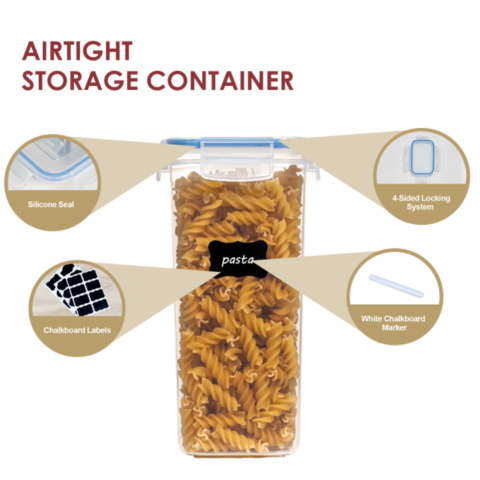 Fruit Grain Cereal Pasta Food Packaging Storage Container Sealed