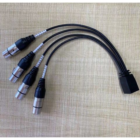 Lodalink Ethercon To Quad 3-pin Xlr-m Multicore Loom Cable