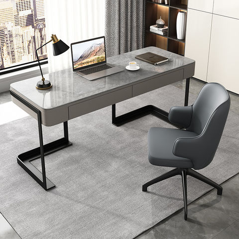 China Light luxury desk modern minimalist home writing desk desk study ...