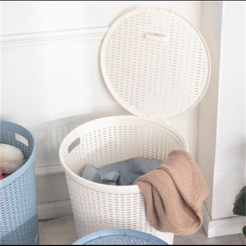 Buy Wholesale China Large Plastic Dirty Clothes Storage Basket With Cover  Bedroom Bathroom Laundry Baskets & Laundry Baskets at USD 3.9