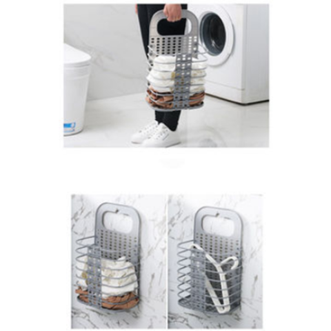Non-slip PEVA Coating Laundry Basket Waterproof Collapsible
