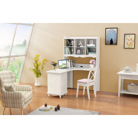 Office Study Iron Wood with Storage Bookshelf Student Study Desk