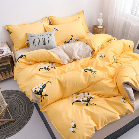 4PCS Plush Sheet Sets with Polar Fleece Comforter Set Wholesale