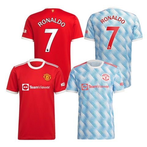 Manchester United 2021/22 Home Ronaldo #7 Jersey Name Set White