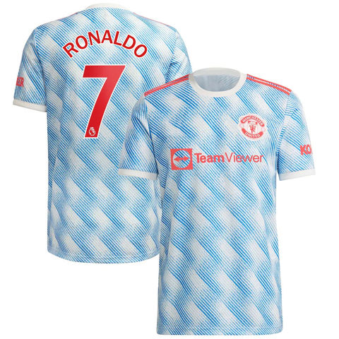 Manchester United 2021/22 Home Ronaldo #7 Youth Jersey Name Set