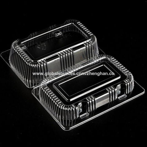 Buy Wholesale China Plastic Disposable Food Container, Clear Plastic Ps Food  Packaging Box For Dessert Bakery Packaging & Plastic Food Container at USD  0.04