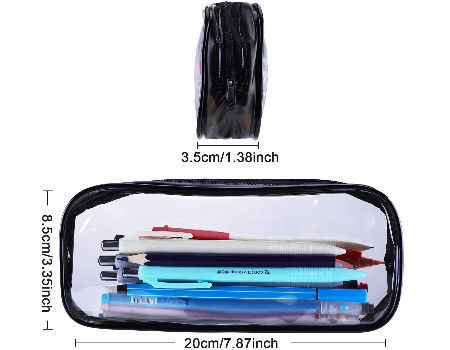 Buy China Wholesale Transparent Stationery Zipper Bag Clear Pvc Peva Pencil  Bag Plastic Pencil Case Glitter Pencil Case & Clear Plastic Pencil Case  $0.68