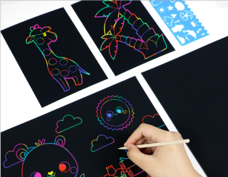 rainbow magic scratch paper for kids